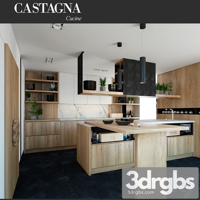 Natural Castagna Cucina 1 3dsmax Download - thumbnail 1