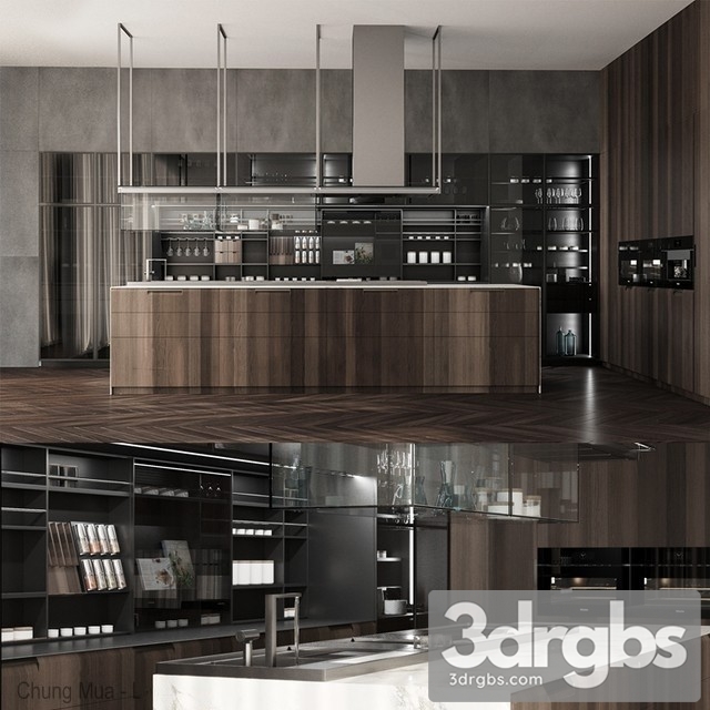 Poliform Kitchen Cabinet 2 3dsmax Download - thumbnail 1