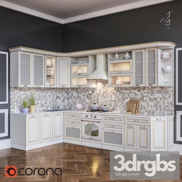 Roksana Kitchen Cabinet 3dsmax Download - thumbnail 1