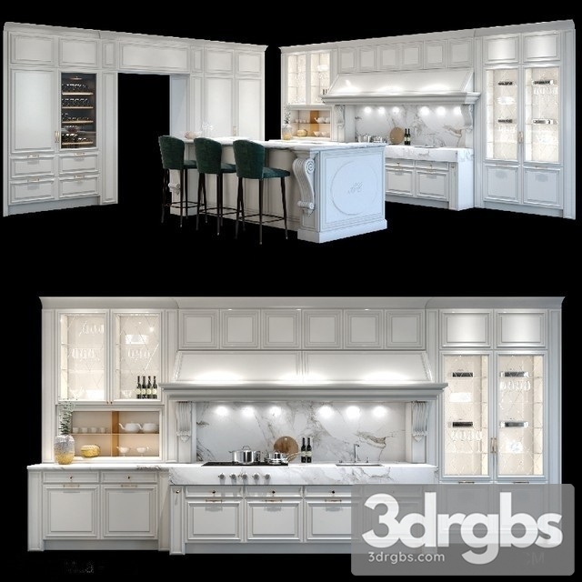 Roma Kitchen Cabinet 3dsmax Download - thumbnail 1