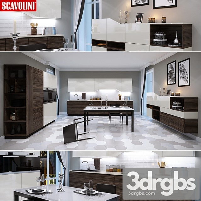 Scavolini Flux Swing Lineare 3dsmax Download - thumbnail 1