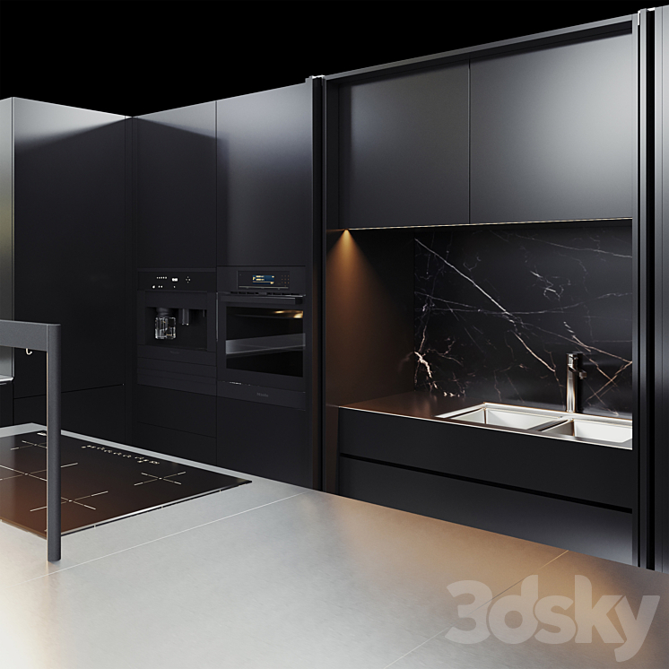 Kitchen Cesar 2 3DS Max - thumbnail 2