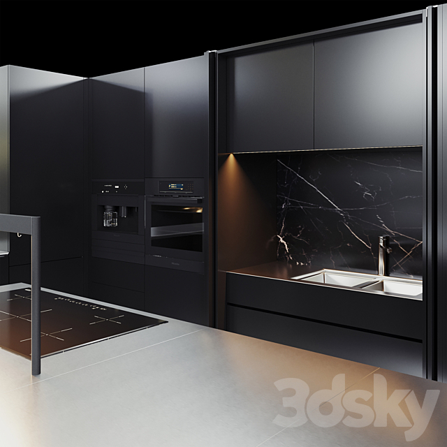 Kitchen Cesar 2 3DS Max Model - thumbnail 2