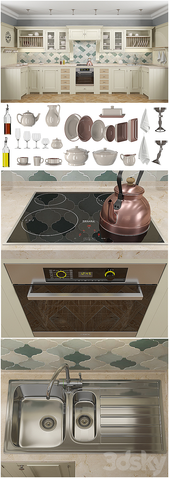 kitchen Chichester manufacturer Neptune 3DSMax File - thumbnail 2