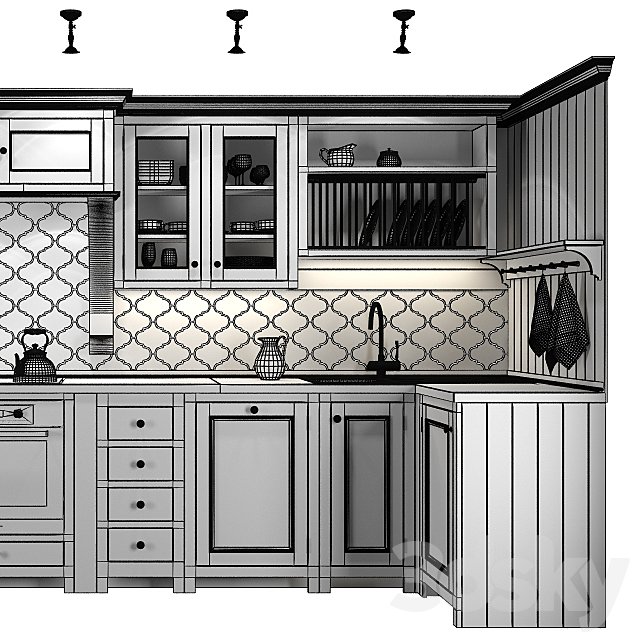 kitchen Chichester manufacturer Neptune 3DSMax File - thumbnail 3