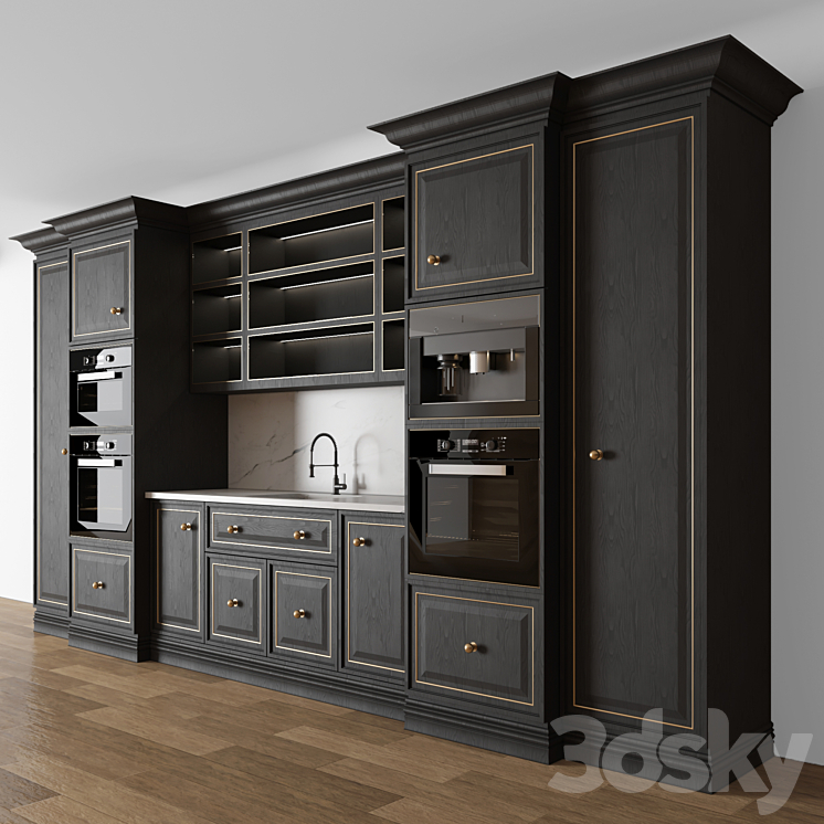 Kitchen Classic 04 3DS Max Model - thumbnail 2