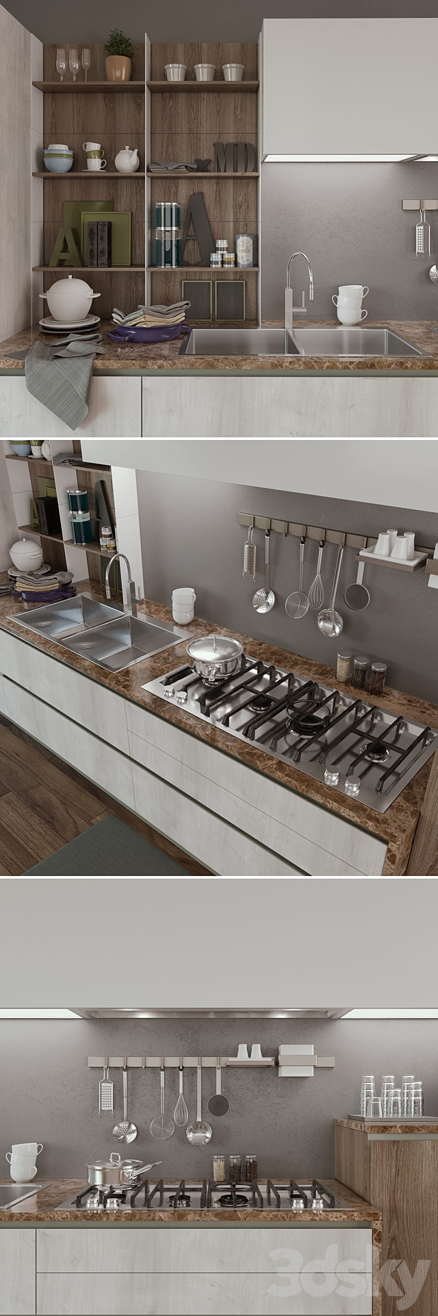 Kitchen Cucine Stosa Infinity 3DSMax File - thumbnail 2