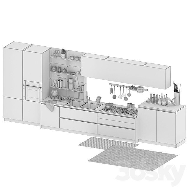 Kitchen Cucine Stosa Infinity 3DSMax File - thumbnail 3