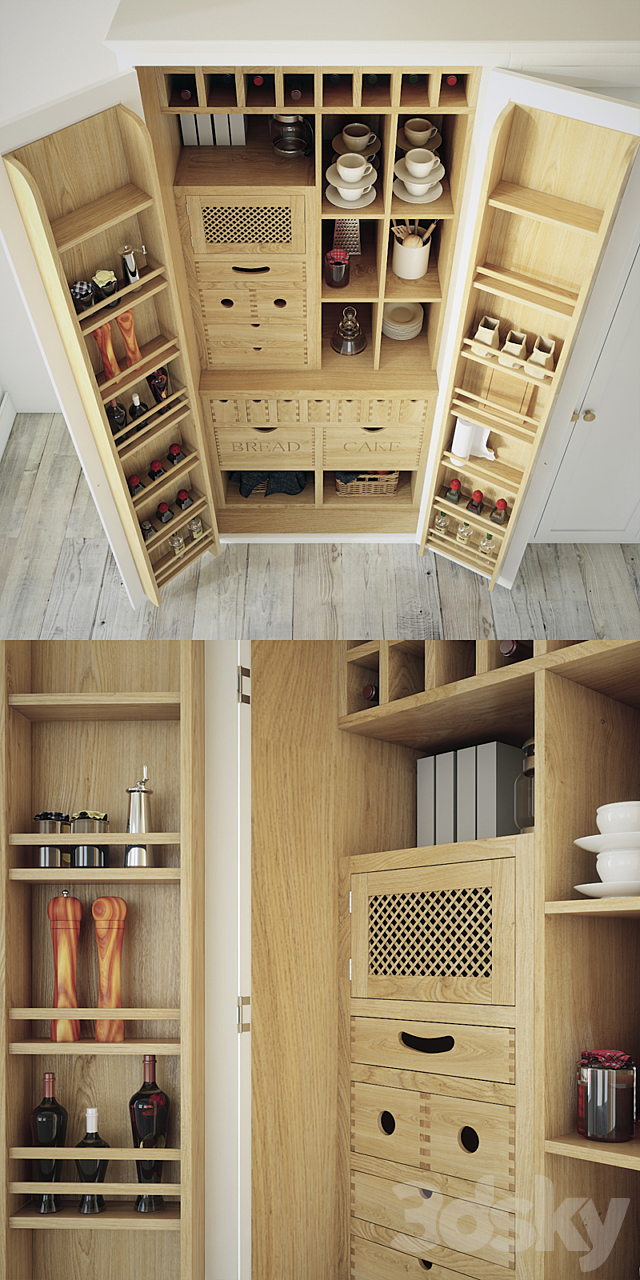 Kitchen cupboard organizer 3DSMax File - thumbnail 2