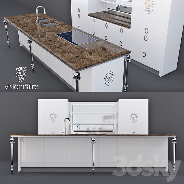 Kitchen Dahlia. Visionnaire 3DSMax File - thumbnail 1