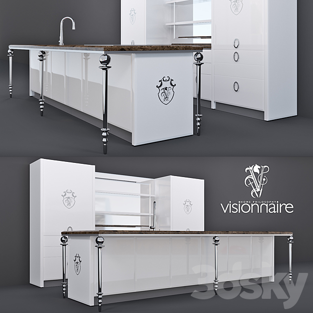 Kitchen Dahlia. Visionnaire 3DSMax File - thumbnail 2