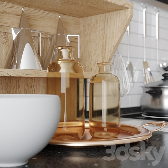 Kitchen Dali (Corona) 3DS Max Model - thumbnail 2