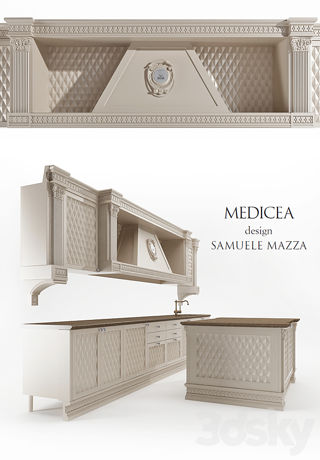 Kitchen Del Tongo MEDICEA 3DS Max Model - thumbnail 2