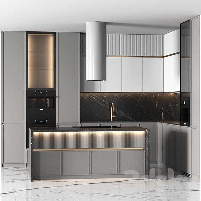 Kitchen Design 08 3ds Max - thumbnail 1