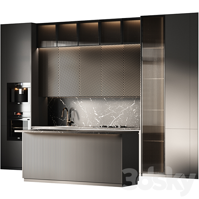 Kitchen Design 18 3ds Max - thumbnail 1