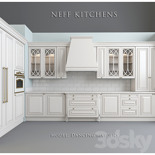 Kitchen Factory NEFF Kitchens. Model Dancing Maidens 3DSMax File - thumbnail 1