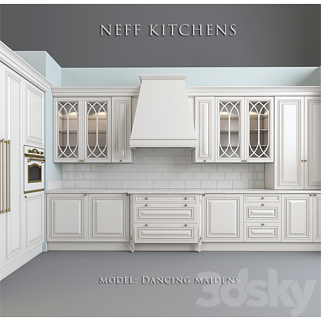 Kitchen Factory NEFF Kitchens. Model Dancing Maidens 3DSMax File - thumbnail 2