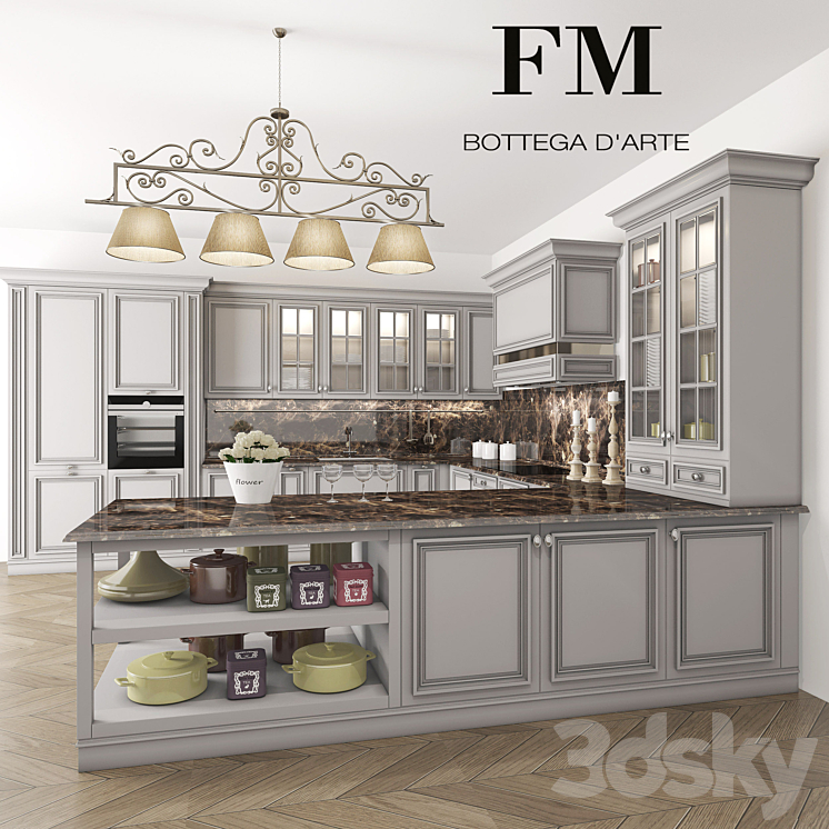 kitchen FM Bottega London 3DS Max - thumbnail 1