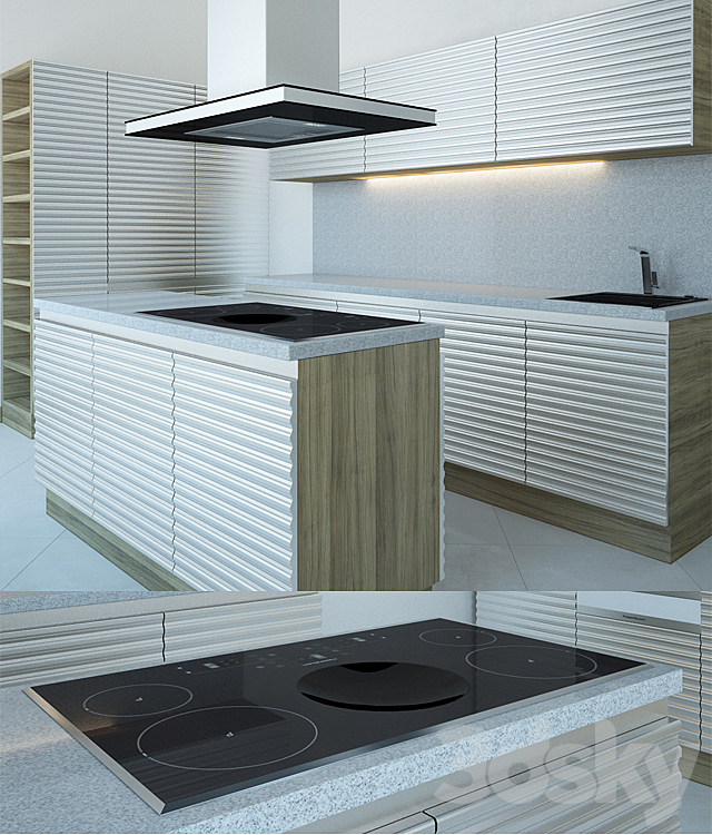 Kitchen Furniture and Appliances Kuppersbusch 3DSMax File - thumbnail 1