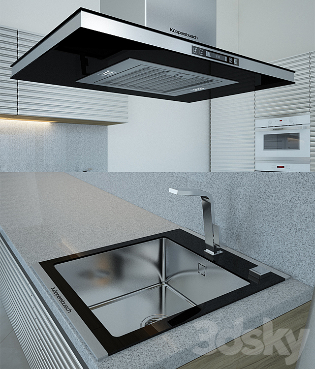 Kitchen Furniture and Appliances Kuppersbusch 3DSMax File - thumbnail 2