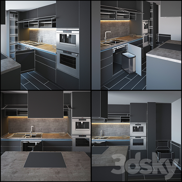 Kitchen Furniture III 3DSMax File - thumbnail 3