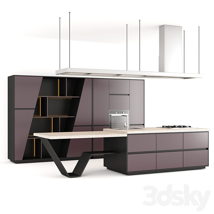 “Kitchen furniture “”Islet””” 3DS Max - thumbnail 1