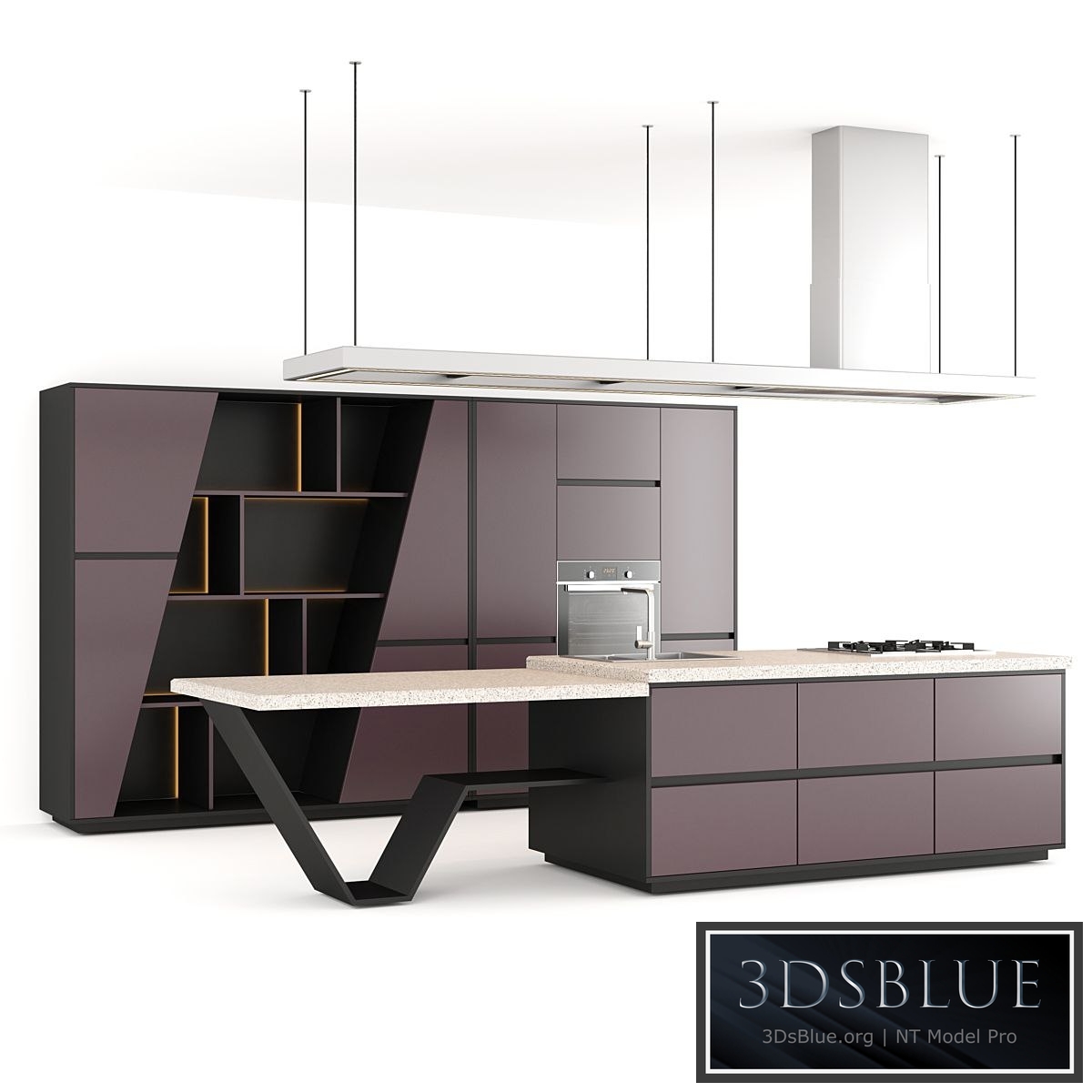 “Kitchen furniture “”Islet””” 3DS Max - thumbnail 3