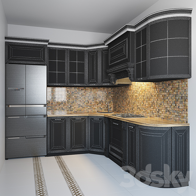 Kitchen Furniture IV 3DS Max Model - thumbnail 2