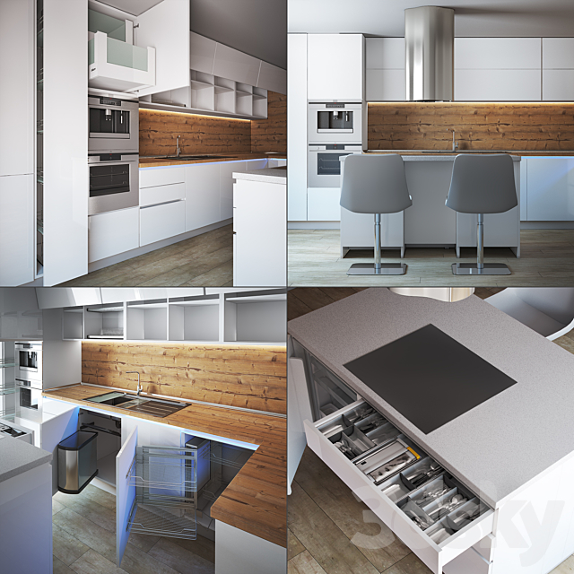 Kitchen Furniture K & K 3DSMax File - thumbnail 2