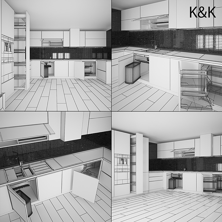 Kitchen Furniture V 3DS Max - thumbnail 2