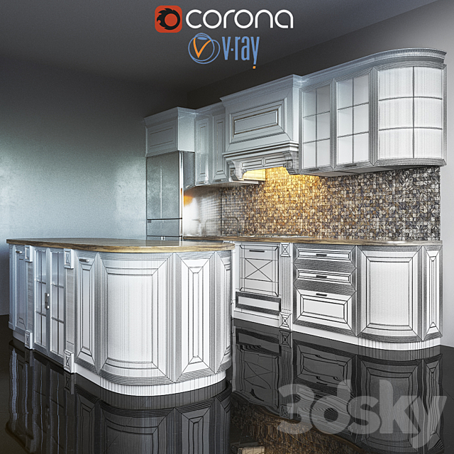 Kitchen Furniture VI 3DSMax File - thumbnail 2