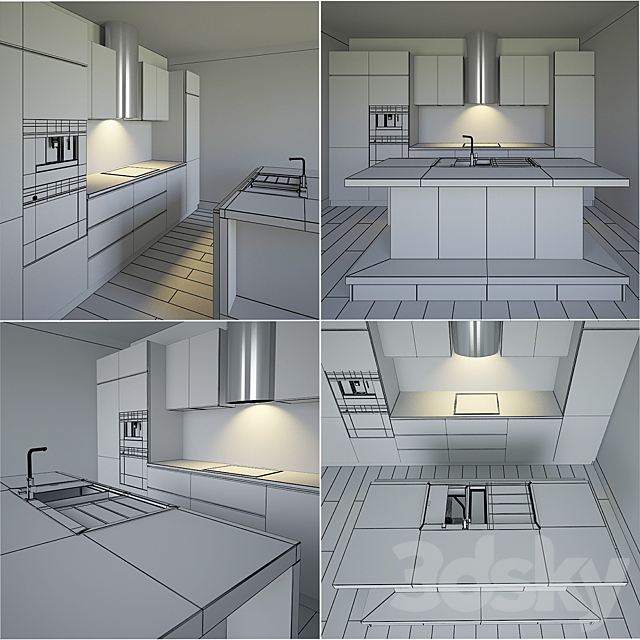 Kitchen Furniture VII 3DSMax File - thumbnail 3