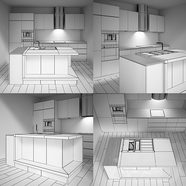 Kitchen Furniture VIII 3DSMax File - thumbnail 3