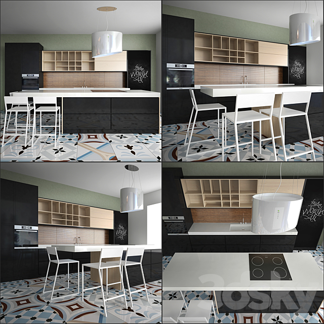 Kitchen Furniture XVI 3DSMax File - thumbnail 2