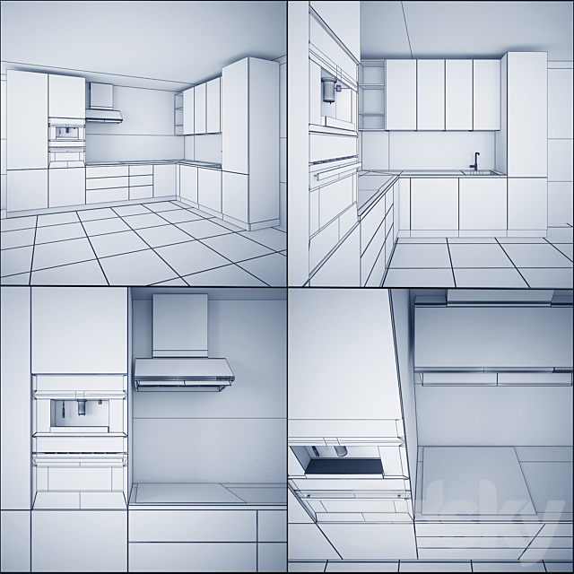 Kitchen Furniture XVIII 3DSMax File - thumbnail 3