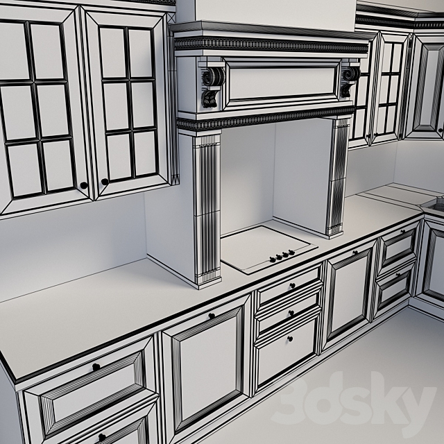 Kitchen Giulia novars Elizaveta 3DSMax File - thumbnail 3