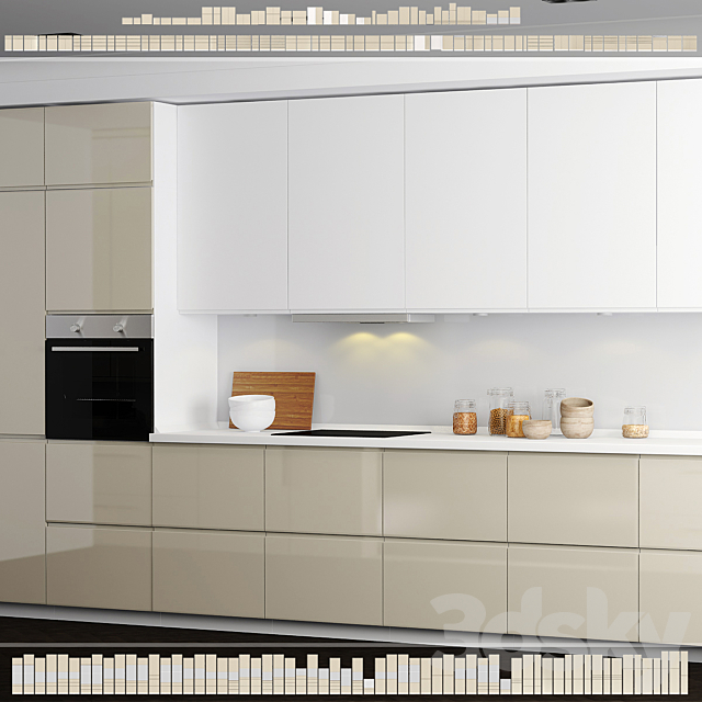 Kitchen IKEA Method _ Vokstorp. 3DSMax File - thumbnail 1