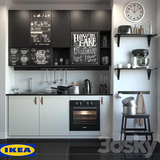 Kitchen IKEA YUDEVALLA 3DSMax File - thumbnail 1