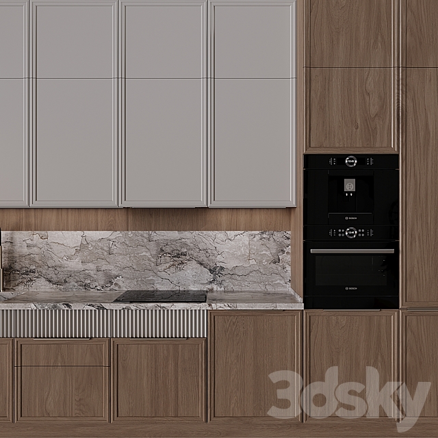 Kitchen in neoclassical style 48 3DS Max Model - thumbnail 5