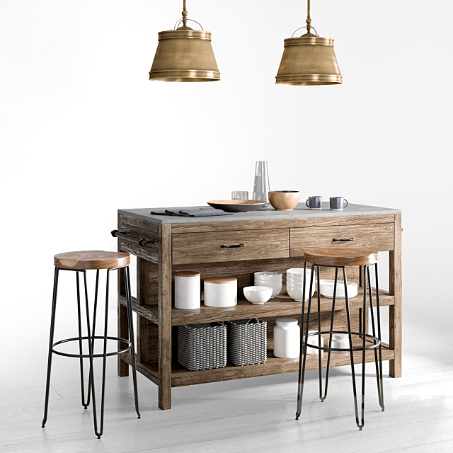 Kitchen Island 1 3DSMax File - thumbnail 1