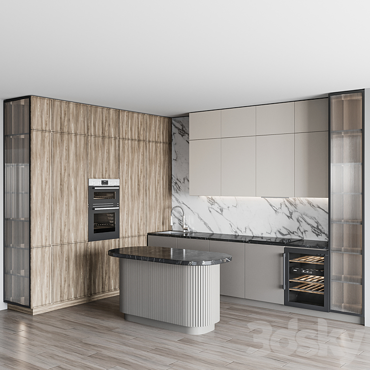 Kitchen Italian123 3DS Max Model - thumbnail 2