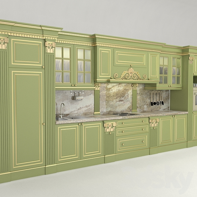 Kitchen JUMBO. model Creta. Italy 3DSMax File - thumbnail 1