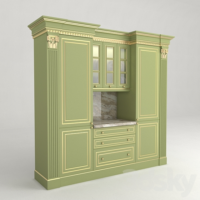 Kitchen JUMBO. model Creta. Italy 3DSMax File - thumbnail 2