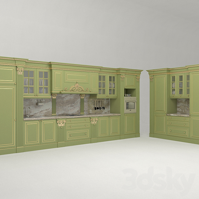 Kitchen JUMBO. model Creta. Italy 3DSMax File - thumbnail 3