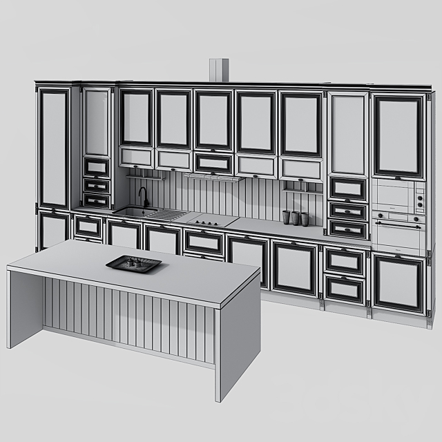 Kitchen LORENA 3DSMax File - thumbnail 3