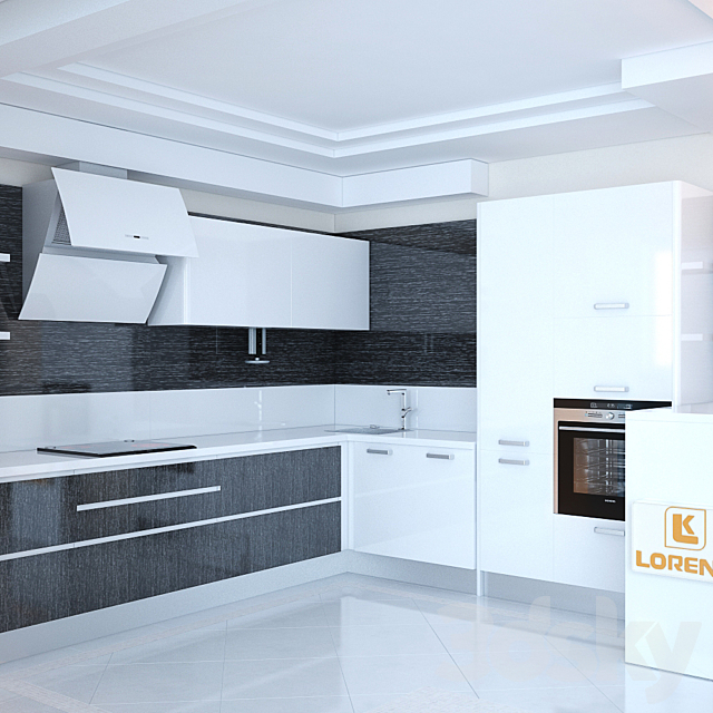 Kitchen Lorena Dune 3DSMax File - thumbnail 1