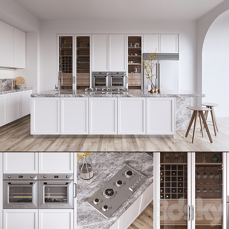 Kitchen L'ORIGINE Aeterna (vray GGX corona PBR) 3DS Max - thumbnail 1