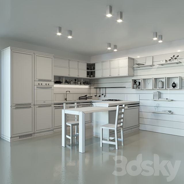 Kitchen L’Ottocento 3DSMax File - thumbnail 2