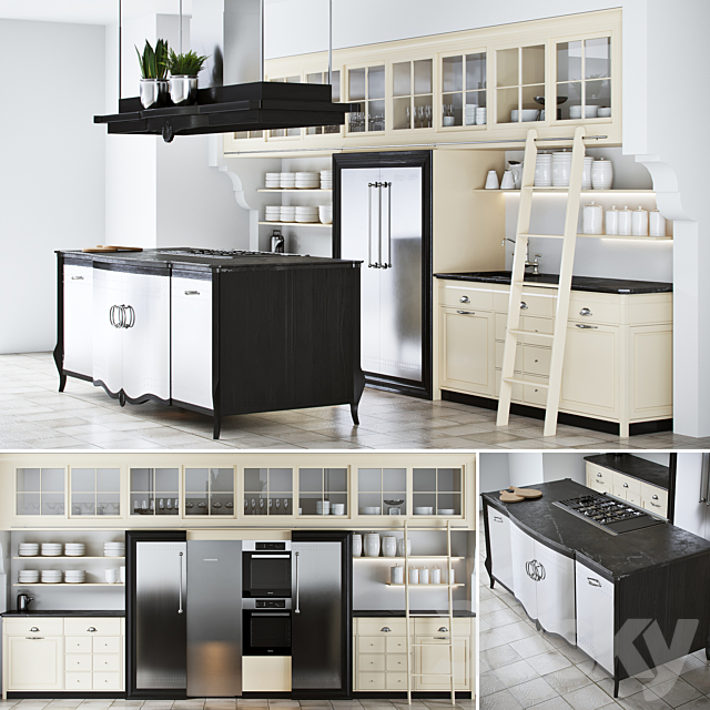 Kitchen Marci Cucine Opera New Classic 3DSMax File - thumbnail 1