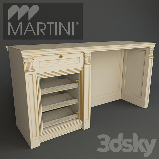 kitchen MARTINI 3DS Max Model - thumbnail 2